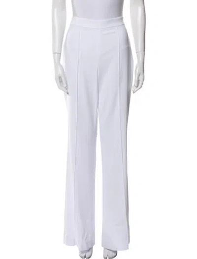 Pre-owned Alice And Olivia Wide Leg Pants In White