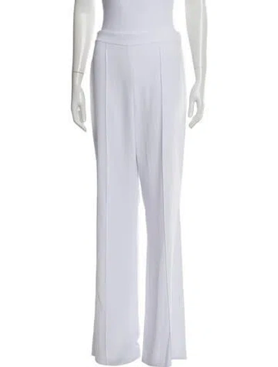 Pre-owned Alice And Olivia Wide Leg Pants In White