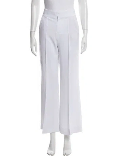 Pre-owned Alice And Olivia Wide Leg Pants In White