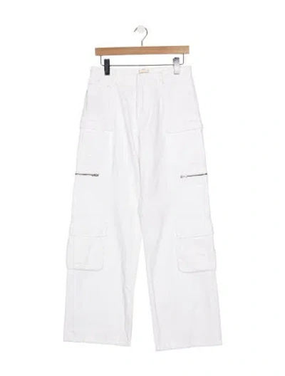 Pre-owned Alice And Olivia Wide Leg Pants In White
