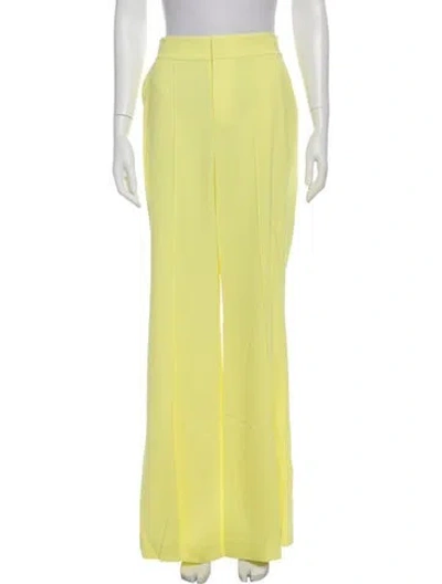 Pre-owned Alice And Olivia Wide Leg Pants In Yellow