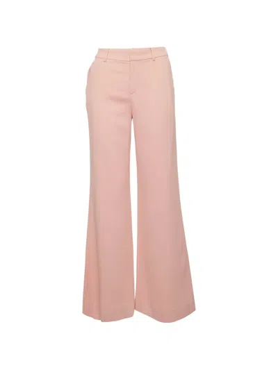 Pre-owned Alice And Olivia Wide-leg Crepe Trousers In Pink