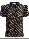 Alice And Olivia Willa Blouse In Black