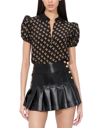 Alice And Olivia Willa Silk Blouse