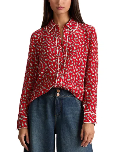 Alice And Olivia Willa Silk Blouse