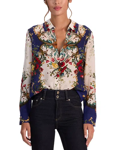 ALICE AND OLIVIA ALICE AND OLIVIA WILLA SILK BLOUSE