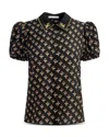Alice And Olivia Willa Blouse In Queen Bee