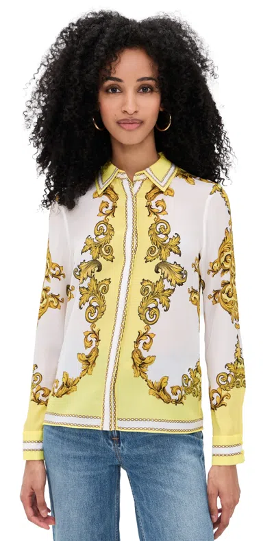 Alice And Olivia Graphic-print Shirt In Multi