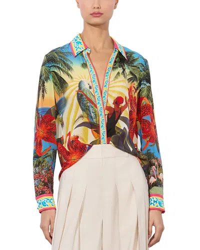 Alice And Olivia Willa Silk Blouse