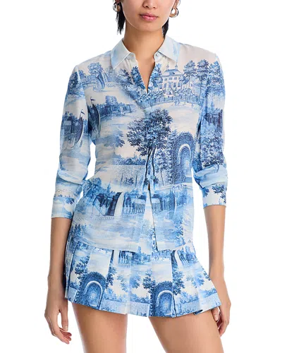 ALICE AND OLIVIA ALICE AND OLIVIA WILLA SILK SHIRT