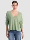Alice And Olivia Williams Cashmere Pullover In Green