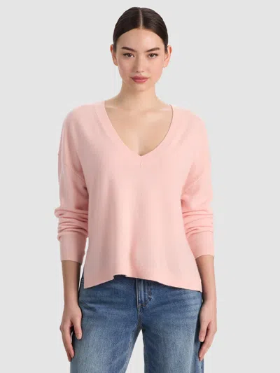 Alice And Olivia Williams Cashmere Pullover In Pink