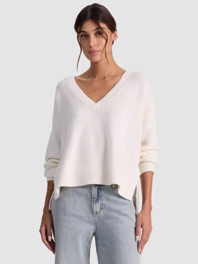 Alice And Olivia Williams Wool Pullover In Neutral