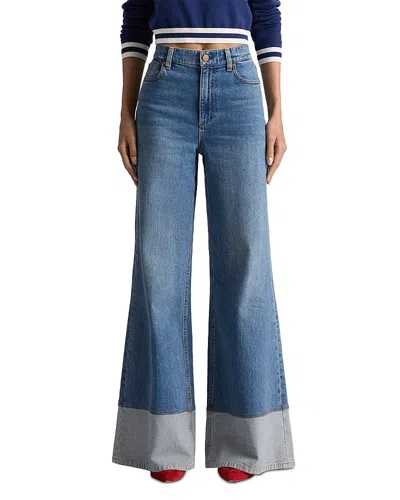 ALICE AND OLIVIA ALICE AND OLIVIA WILSON HIGH RISE WIDE LEG JEANS