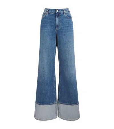 ALICE AND OLIVIA WILSON HIGH-RISE WIDE-LEG JEANS