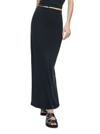 Alice And Olivia Women's Agatha Jersey Maxi Skirt In Black