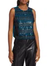 ALICE AND OLIVIA WOMEN'S AMAL EMBELL BEADED TANK TOP