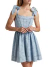 Alice And Olivia Women's Amina Denim Corset Minidress