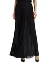 Alice And Olivia Women's Athena Pleated Wide-leg Pants In Black