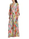 ALICE AND OLIVIA WOMEN'S BENNET FLORAL PLEATED JUMPSUIT