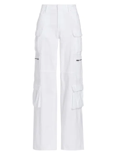 Alice And Olivia Women's Cay Baggy Cargo Pants In White