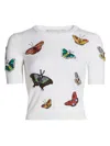 ALICE AND OLIVIA WOMEN'S CIARA WOOL BUTTERFLY SWEATER