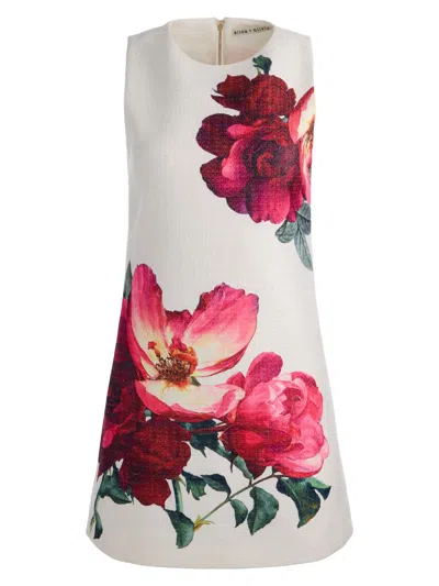 Alice And Olivia Clyde Floral A-line Shift Mini Dress In Multi