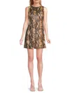 Alice And Olivia Women's Clyde Snakeskin Print Minidress In Multi