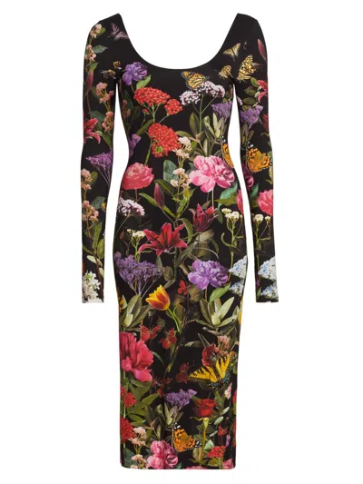 Alice And Olivia Delora Dress In Black