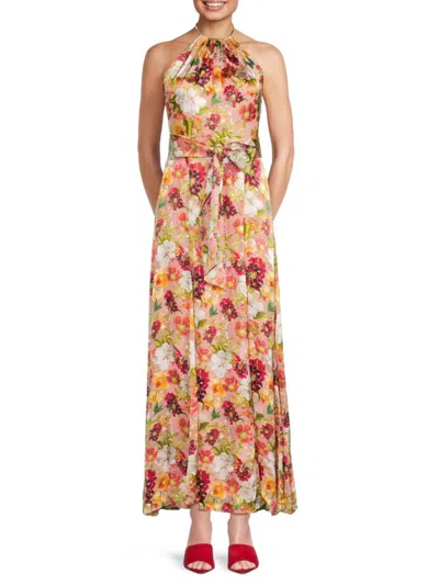 Alice And Olivia Women's Dita Floral Maxi Dress In Pink