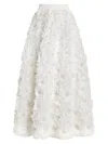 ALICE AND OLIVIA WOMEN'S EARLA FEATHER-EMBELLISHED MAXI SKIRT