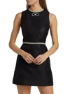 Alice And Olivia Women's Ellis Embellished Jacquard Minidress