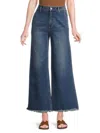 Alice And Olivia Women's Emory High-rise Wide-leg Jeans In Blue