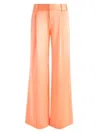 ALICE AND OLIVIA WOMEN'S ERIC SATIN LOW-RISE PANTS