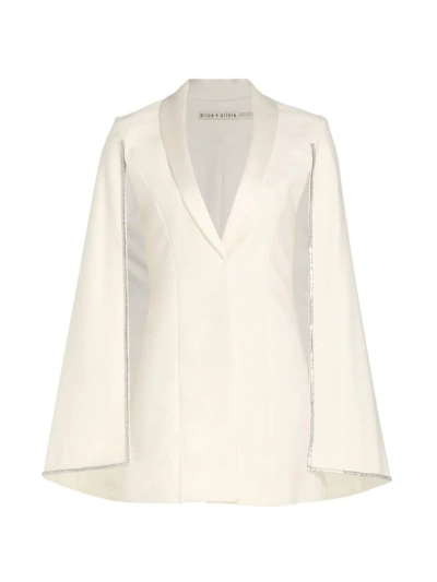 Alice And Olivia Esther Blazer Dress In Off White