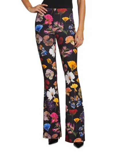 Alice And Olivia Women's Floral Boot-cut Pants In Timeless Blossom