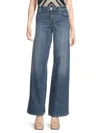 Alice And Olivia Women's Harper Light Wash Cotton Jeans In Blue