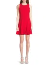 Alice And Olivia Women's Isa Crewneck A-line Minidress In Yellow