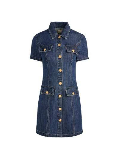 Alice And Olivia Women's Jamie Denim Collared Minidress