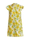 ALICE AND OLIVIA WOMEN'S JEM FLORAL CAP-SLEEVE SHIRTDRESS