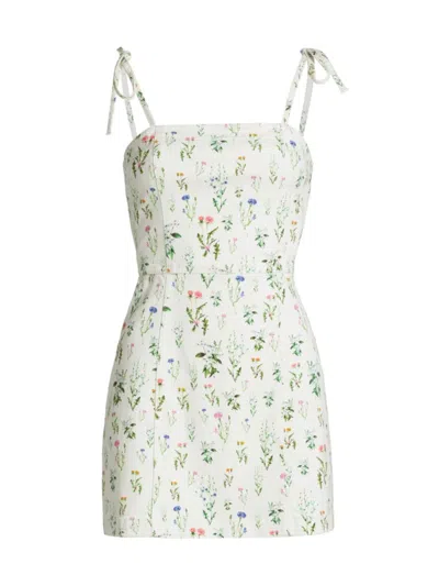 Alice And Olivia Alice + Olivia Jensen Tie Strap Sundress In Georgia Floral