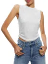 Alice And Olivia Women's Kappa Rhinestone Jersey Tank In White