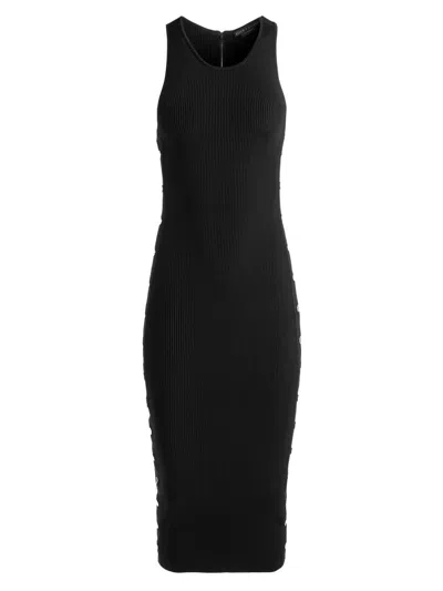 Alice And Olivia Women's Lalita Racerback Tank Midi-dress In Black