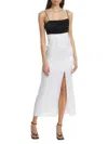 Alice And Olivia Alice + Olivia Lilita Midi Dress In Black White