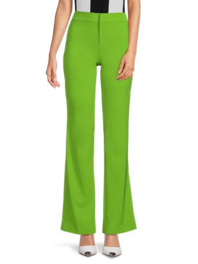 Alice And Olivia Women's Livi Solid Pants In Parrot