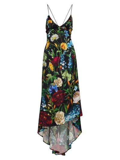 Alice And Olivia Luciana Slip Dress In Black