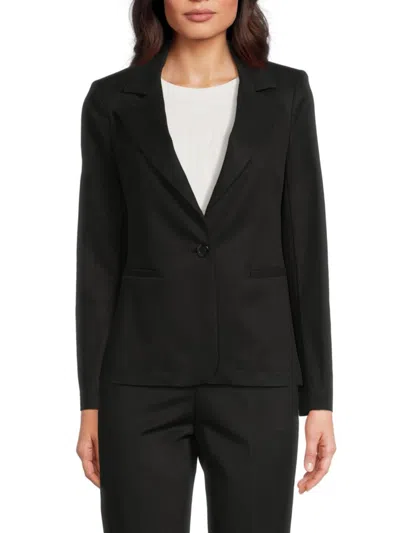 Alice And Olivia Women's Macey Chino Fitted Blazer In Black