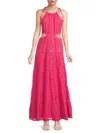 Alice And Olivia Myrtice Maxi Dress In Pink
