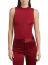 Alice And Olivia Nichol Sleeveless Thong Bodysuit Garnet