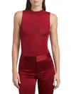 Alice And Olivia Nichol Sleeveless Thong Bodysuit Garnet